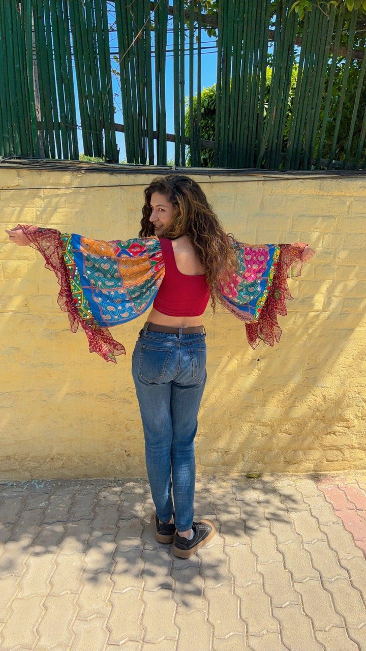 Wings of boho top-Burgundy - banjaratrail