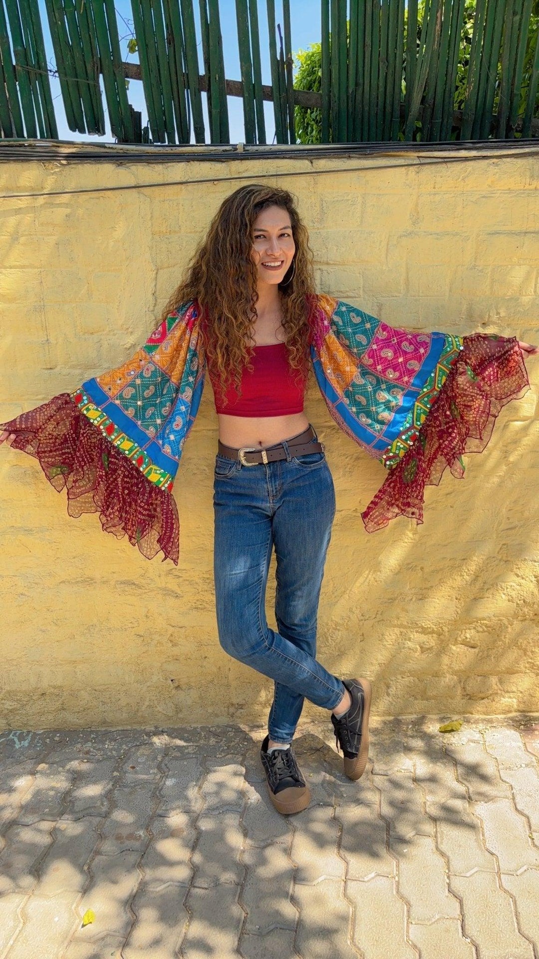 Wings of boho top-Burgundy - banjaratrail
