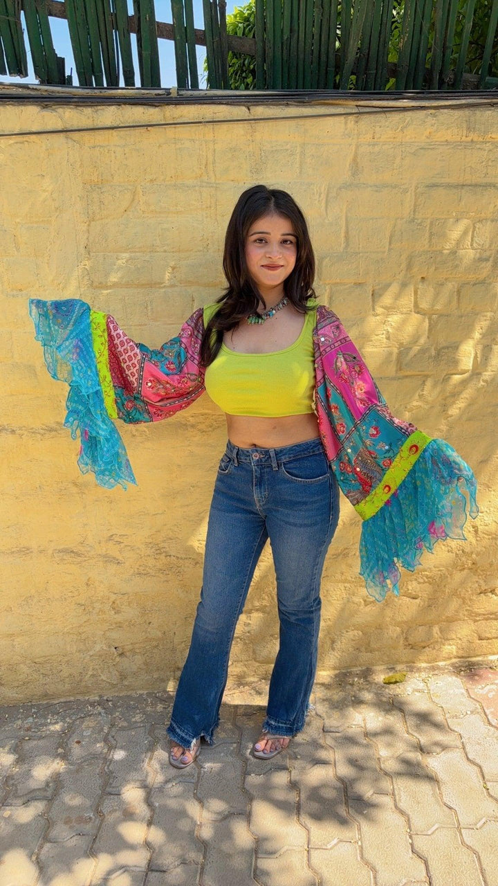 Wings of boho top- Neon - banjaratrail